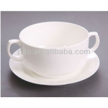 P &amp; Tdinnerware por atacado 7 &quot;tigela de sopa com pires, tigelas de cereal